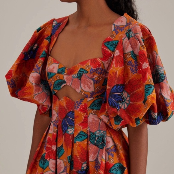 FARM Rio Colorful Floral Midi Dress - Picture 4 of 9